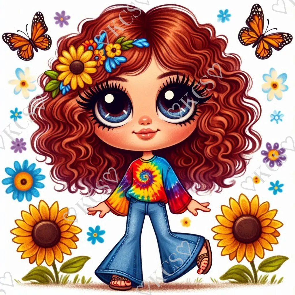 Hippie Girls (6 image choices)