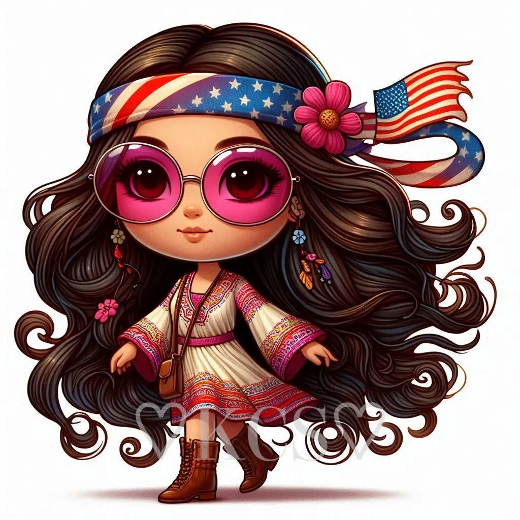 Hippie Girls (6 image choices)