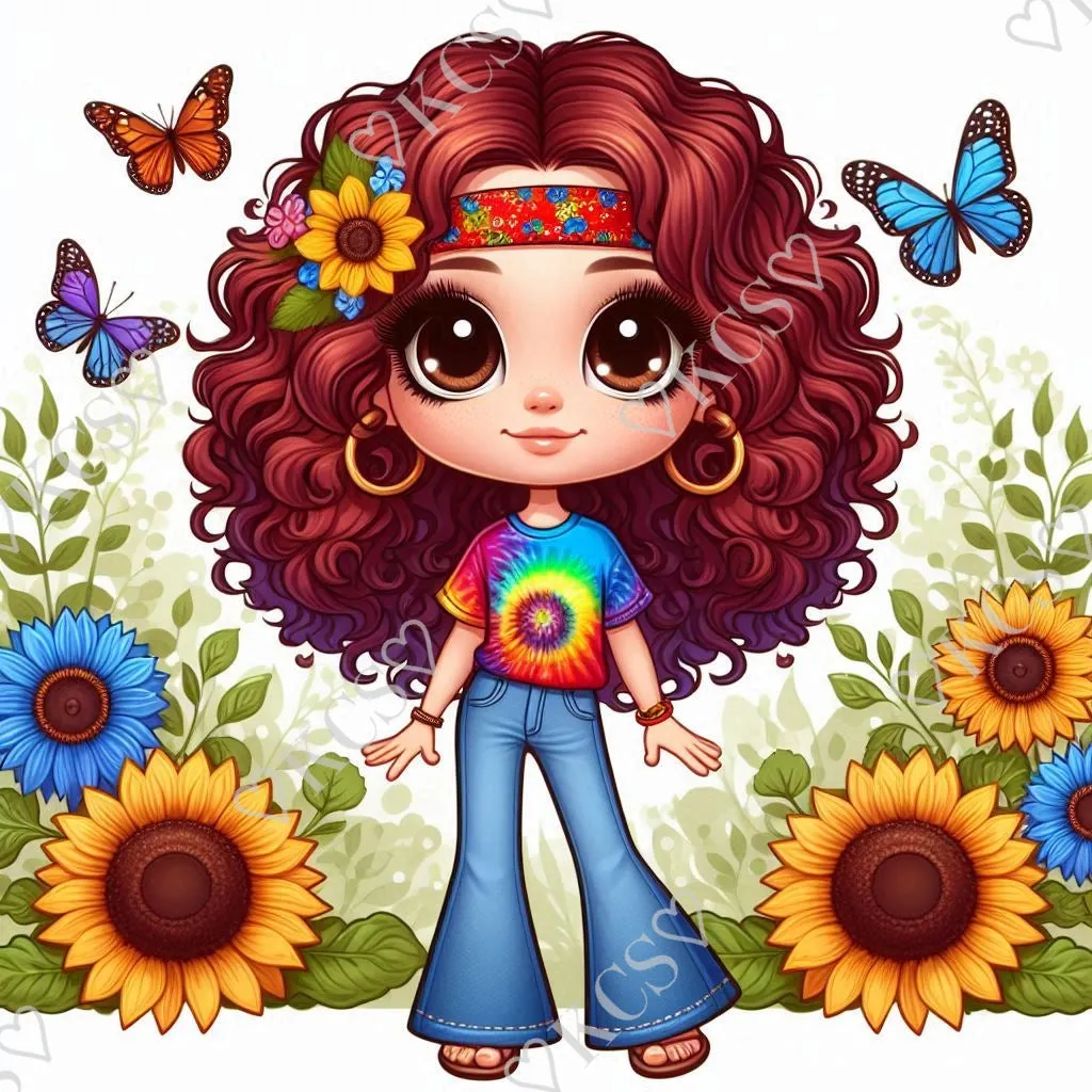 Hippie Girls (6 image choices)