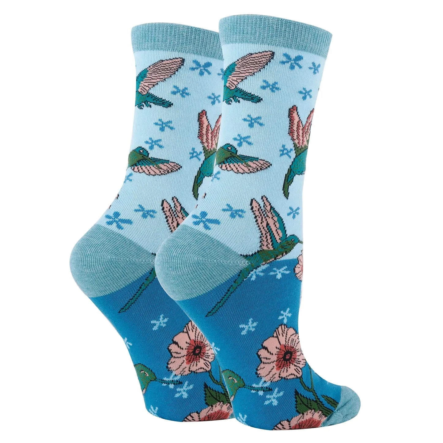 Hummingbird Cotton Crew Socks
