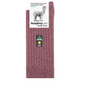 Humphrey Law Alpaca Wool Sock - Old Rose