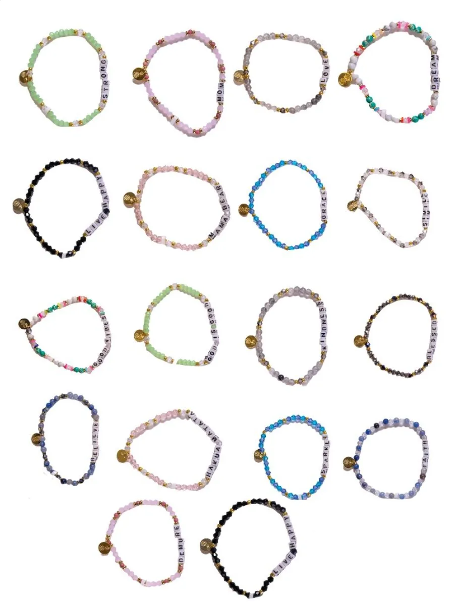 Inspirational Saying Beaded Bracelets In 18 Options