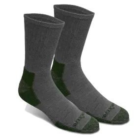 John Deere Light Heather/Grey Cotton Blend Crew Work Socks 4 Pack