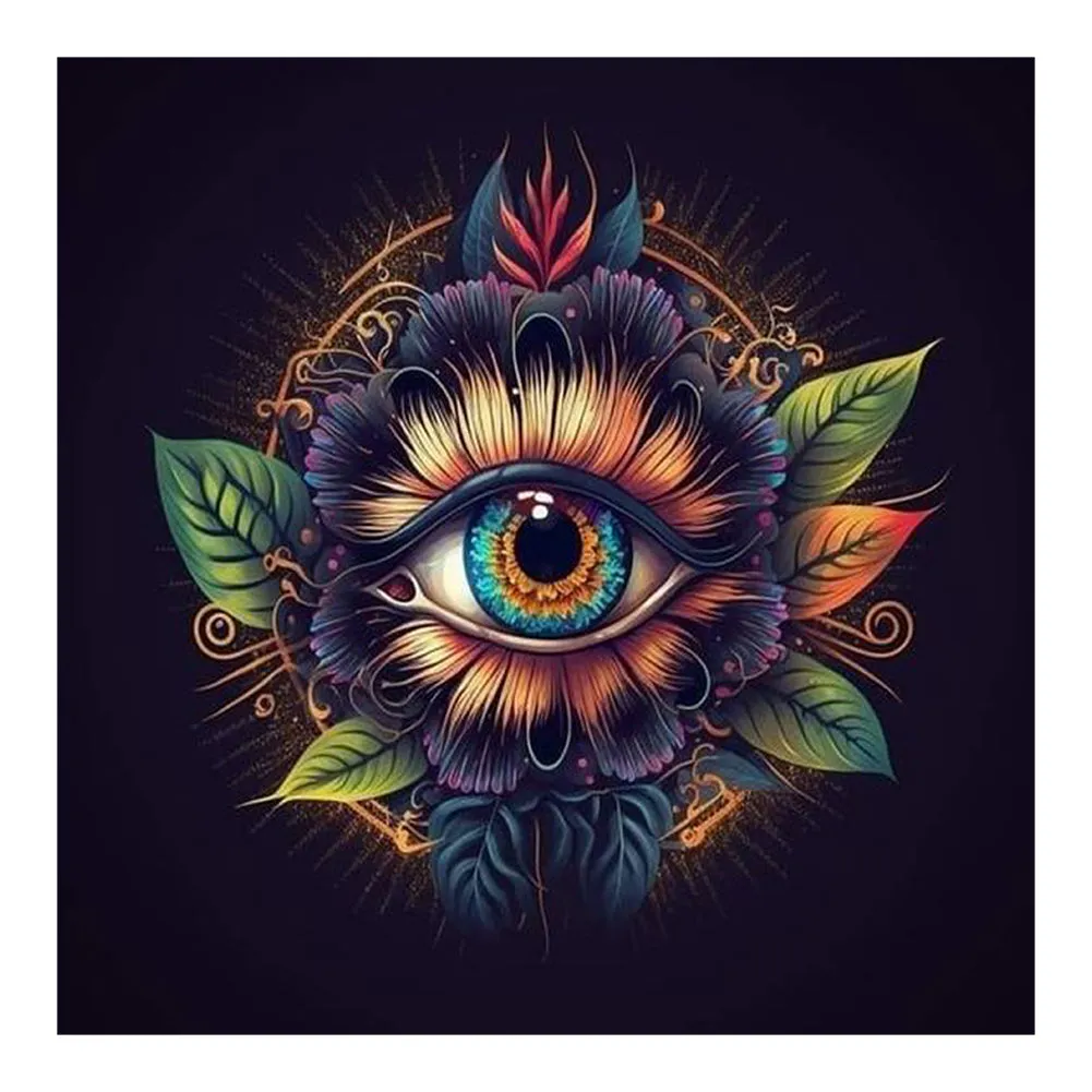 Leaf Eyes - Full Round Drill Diamond Painting 30*30CM