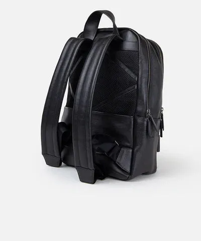 LEATHER BACKPACK - BLACK