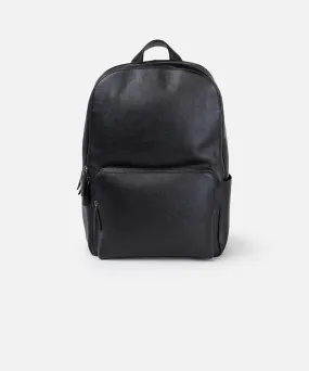 LEATHER BACKPACK - BLACK