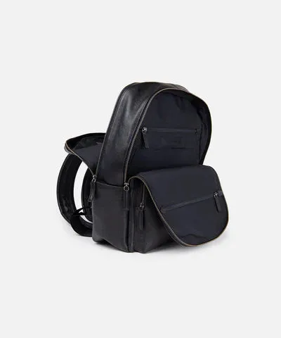 LEATHER BACKPACK - BLACK