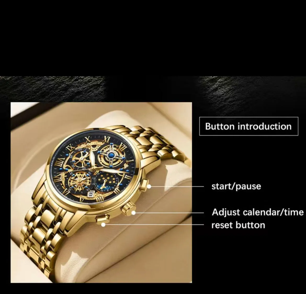 LIGE Men's Watches Waterproof  Chronograph Sports Quartz