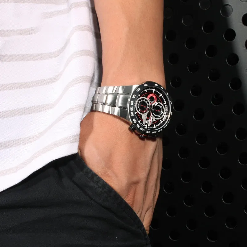 Luxury brand watches men sports fashion table luminous multifunction racing mens quartz wrist watch waterproof 100m
