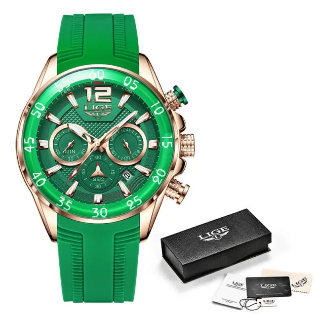 Luxury Sport Chronograph Wristwatch Casual Business Waterproof Quartz Clock