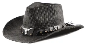 Men & Women's Cowboy Cowgirl Hat - Western Hats for Women, Adjustable Cowboy Hat Men with Wide Brim