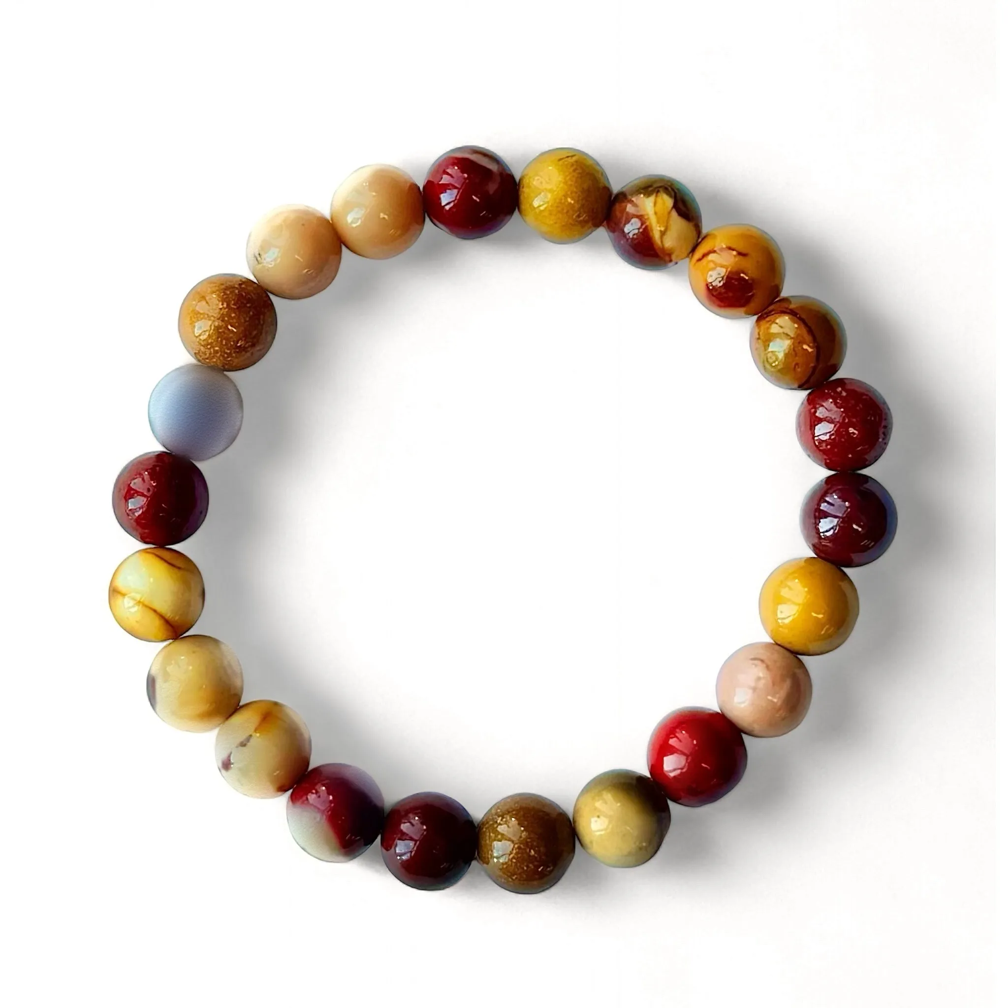 Mookaite Beaded Bracelet
