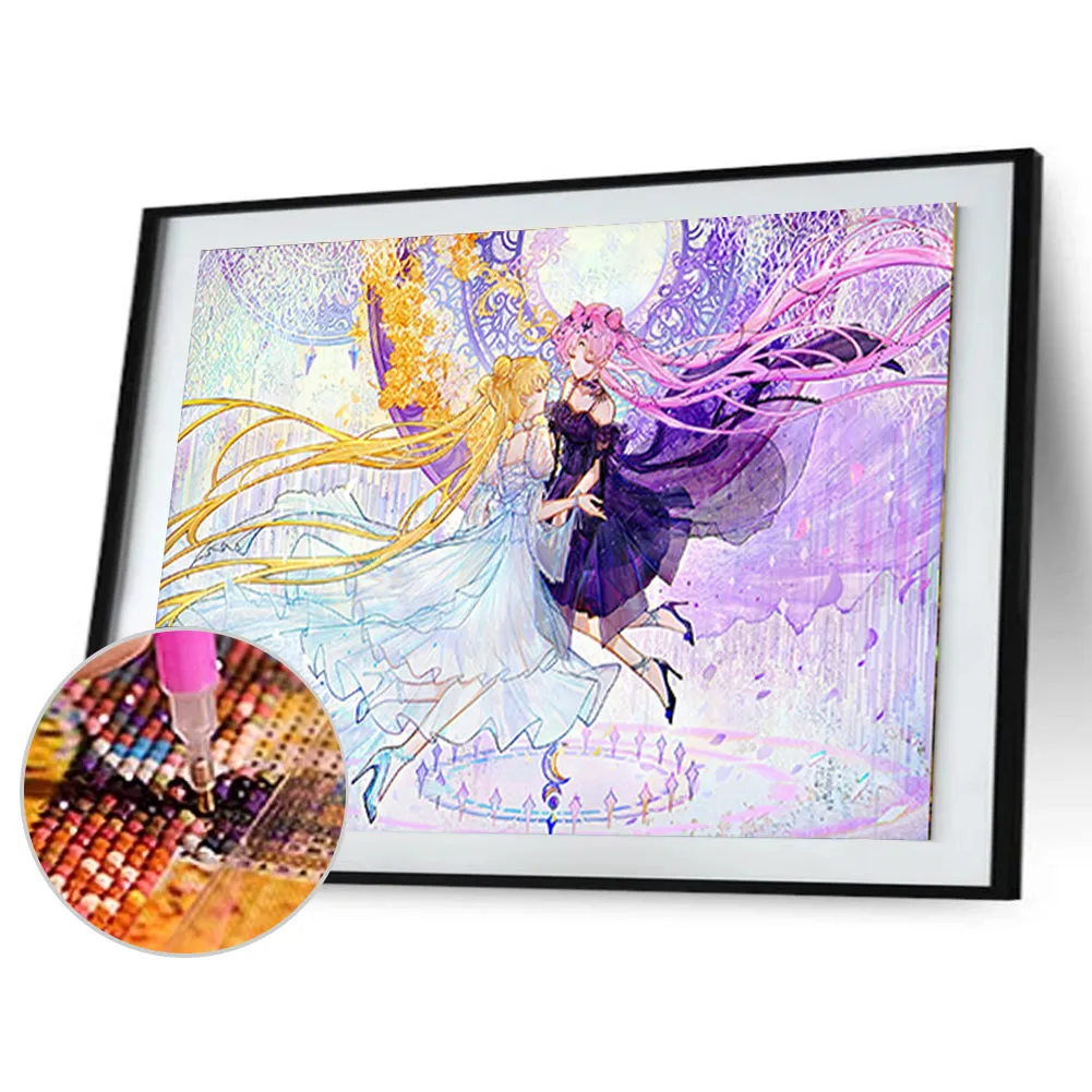 Moon Hare - Full Round Drill Diamond Painting 40*30CM