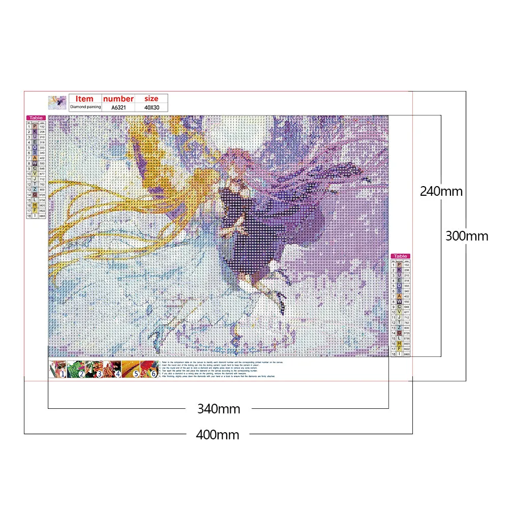 Moon Hare - Full Round Drill Diamond Painting 40*30CM