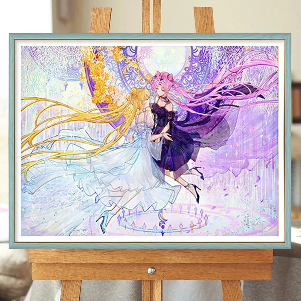 Moon Hare - Full Round Drill Diamond Painting 40*30CM