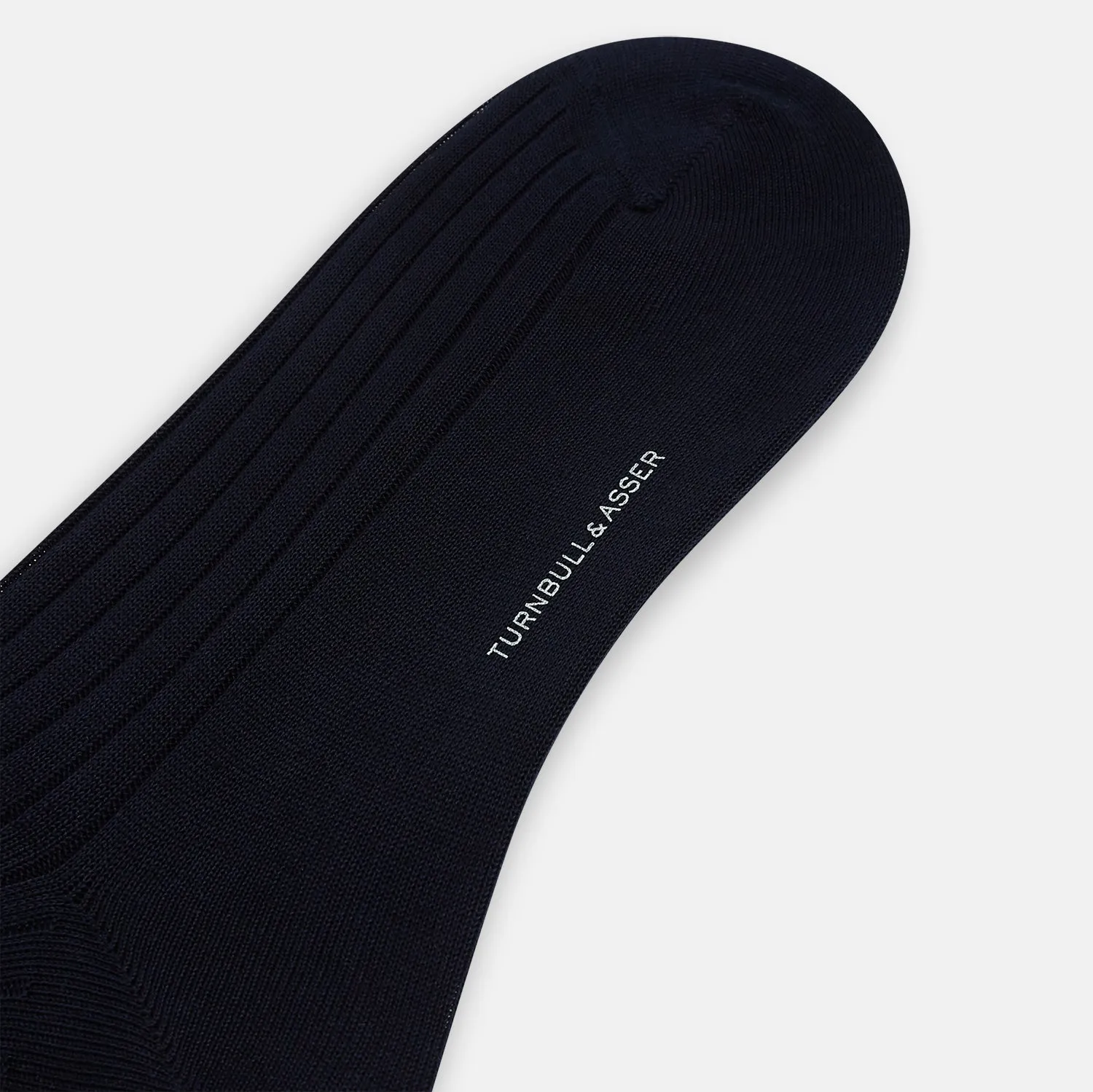 Navy Thick Knit Mid-Length Socks