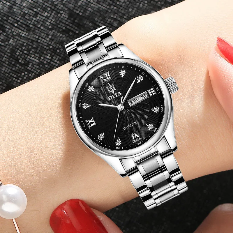 New Couple Models A Pair Of Watches Women's Watches Waterproof Watches
