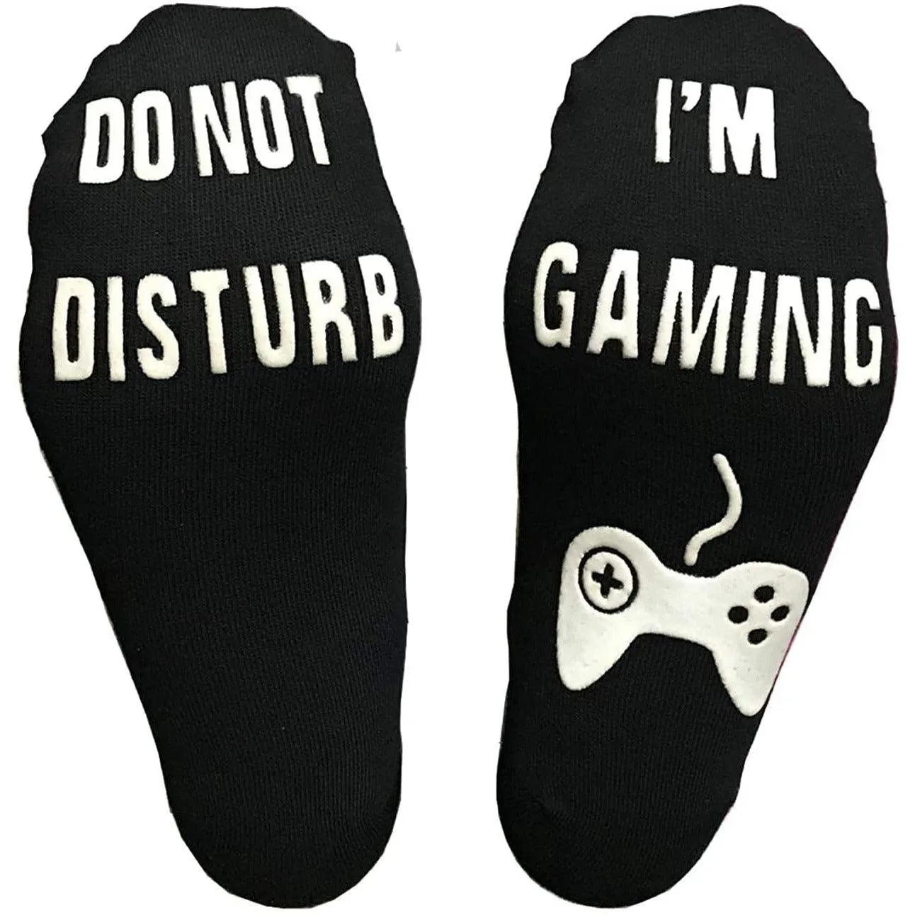 Novelty Cotton Socks Do Not Disturb Socks Funny, Black