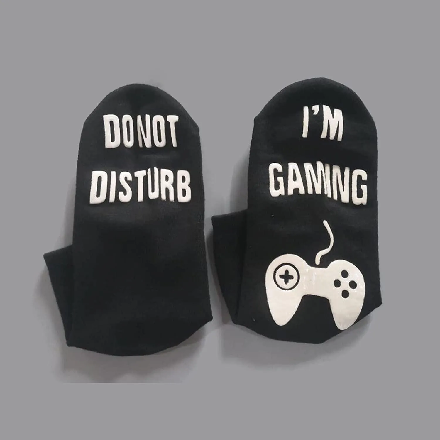 Novelty Cotton Socks Do Not Disturb Socks Funny, Black