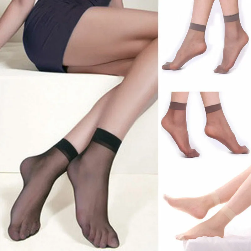 Nylon Ultra Thin Short Ankle Sock