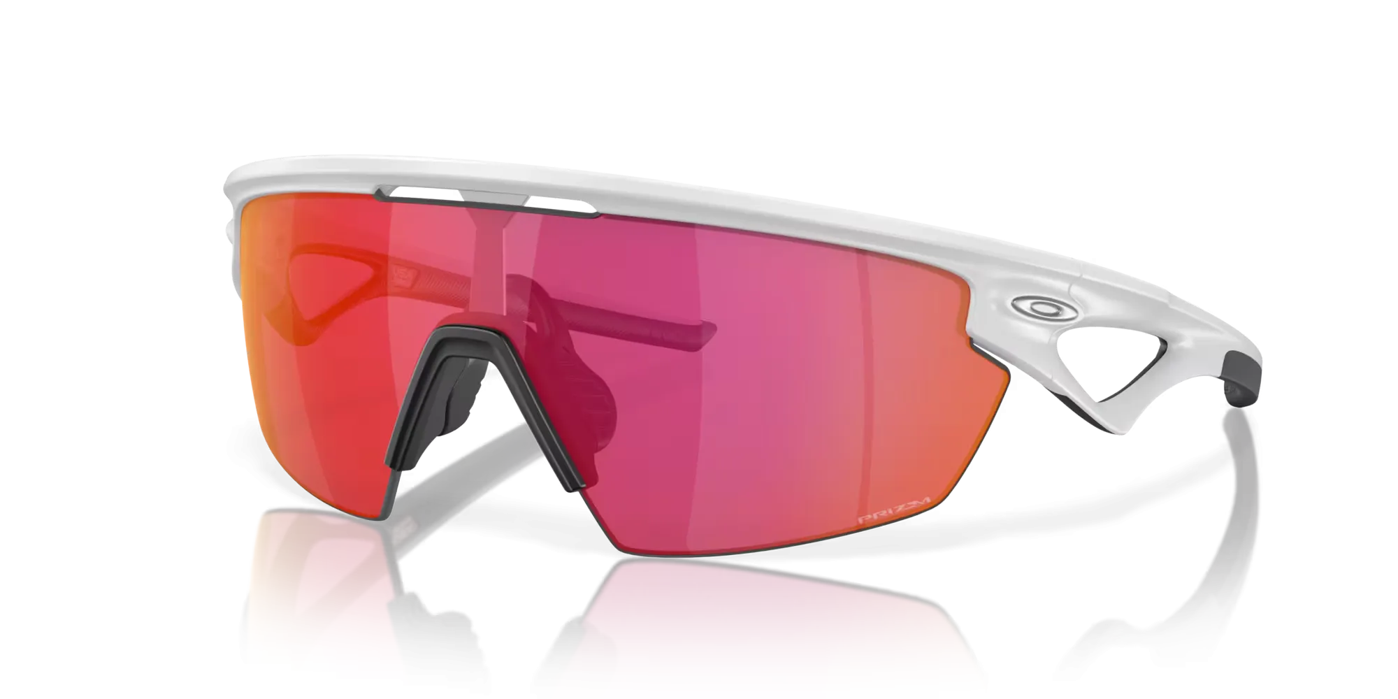Oakley Sphaera Prizm Field Lenses, Matte White Frame