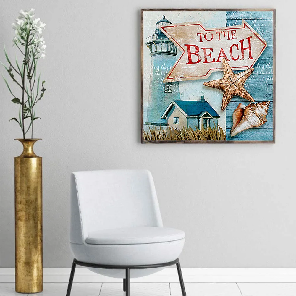 Ocean Wind - Full Round Drill Diamond Painting 40*40CM