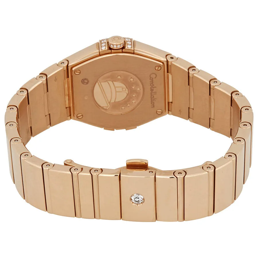 Omega Constellation 18kt Rose Gold Mother of Pearl Diamond Dial Ladies Watch 123.55.27.60.55.013