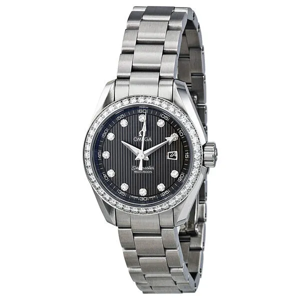 Omega Seamaster Aqua Terra Stainless Steel Ladies Watch 23115306156001