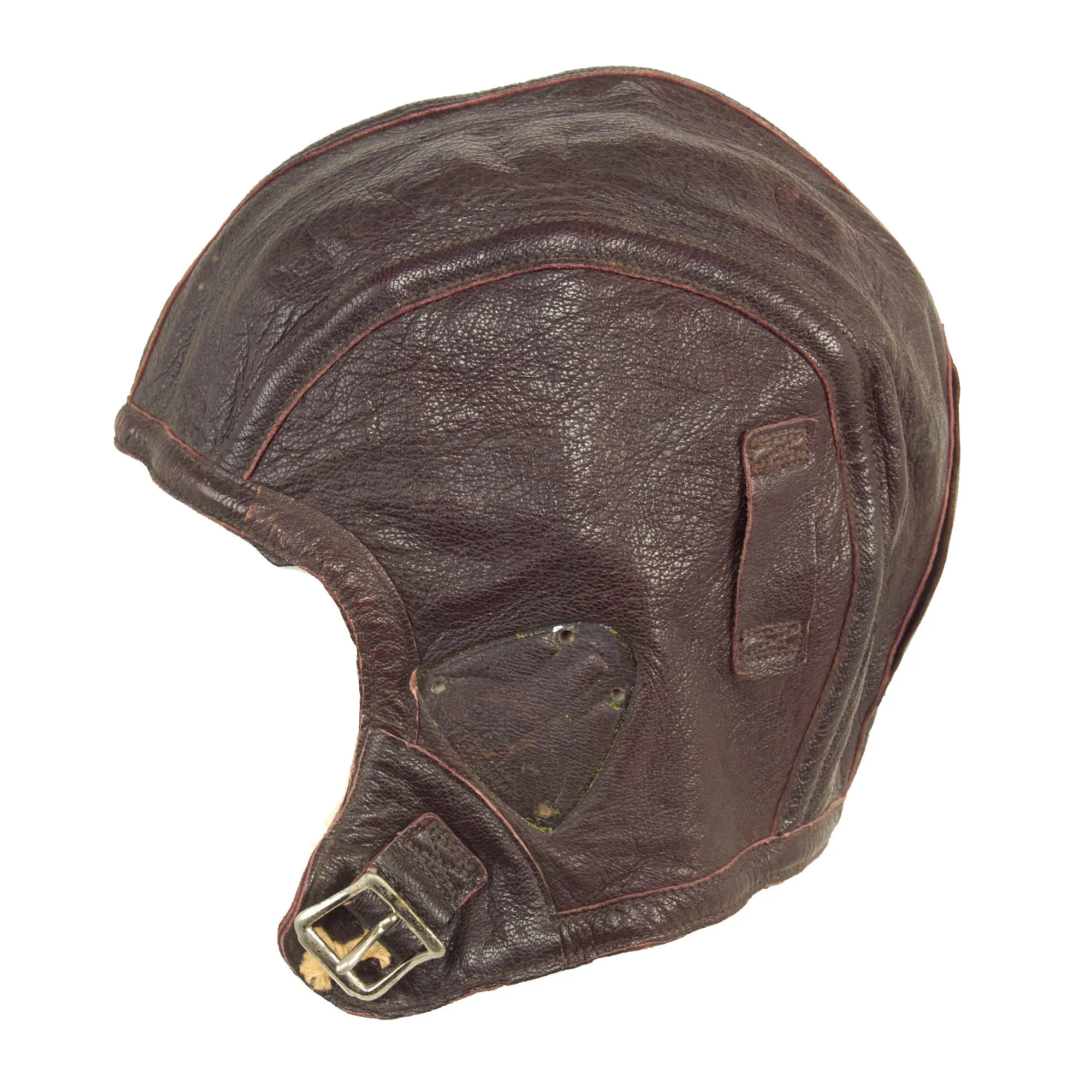 Original WWII U.S. Navy Flight Helmet & Goggle Set - Leather NAF 1092 & NAF 1092W Helmets