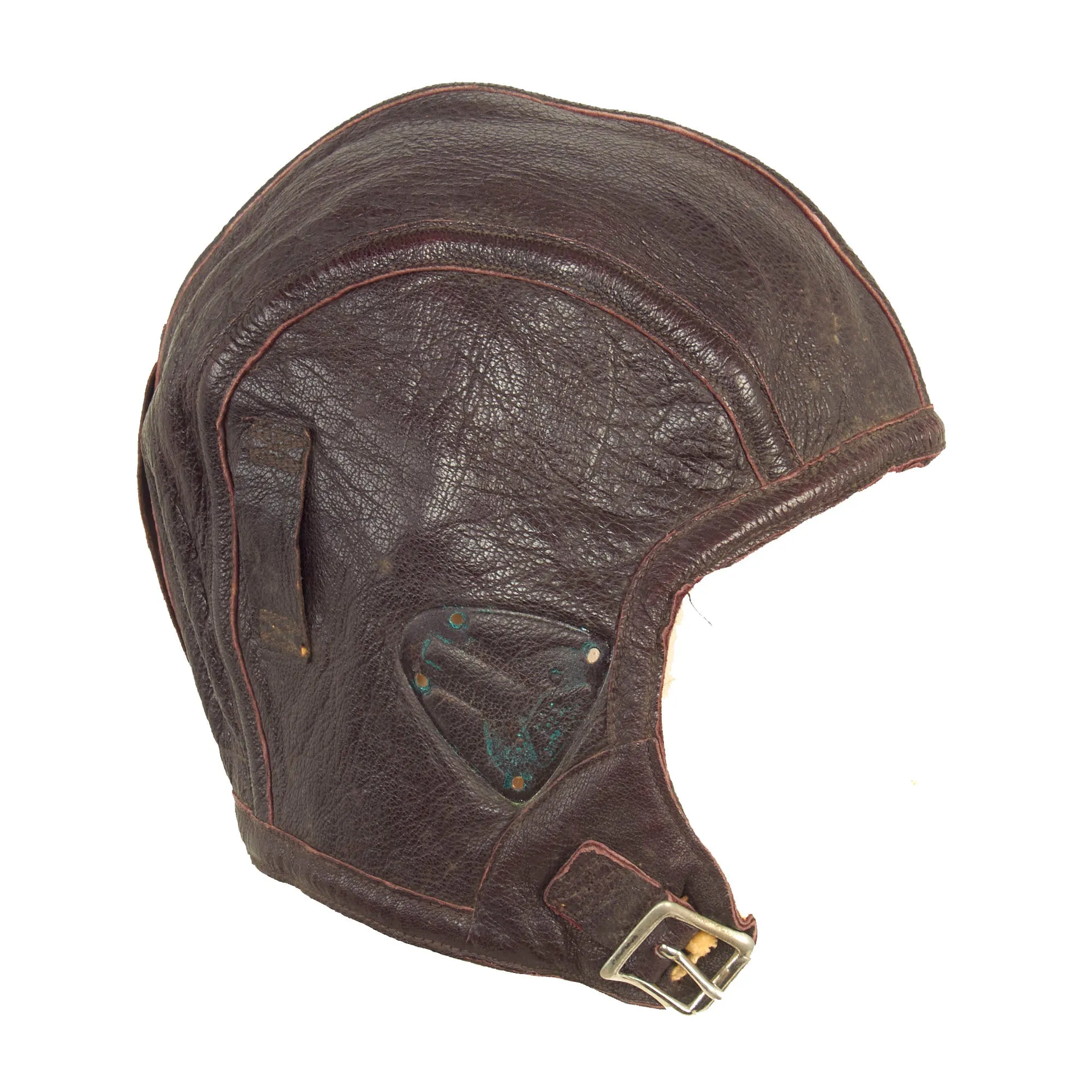 Original WWII U.S. Navy Flight Helmet & Goggle Set - Leather NAF 1092 & NAF 1092W Helmets
