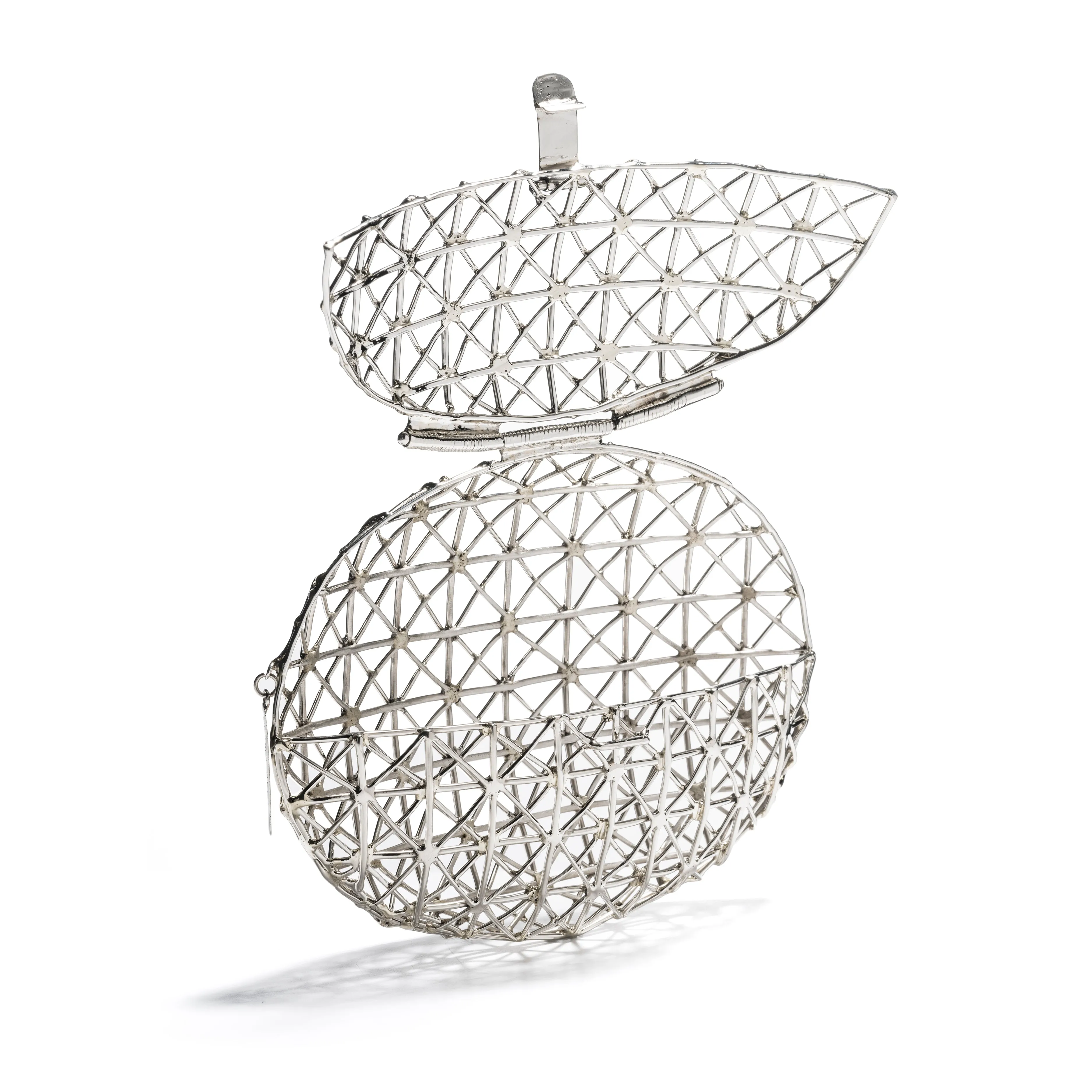 Oval Diamond Cage Clutch