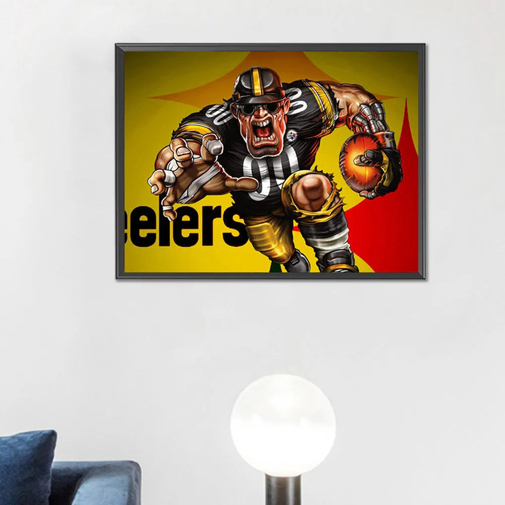 Pittsburgh Steelers Football Team - Full Round Drill Diamond Painting 40*30CM