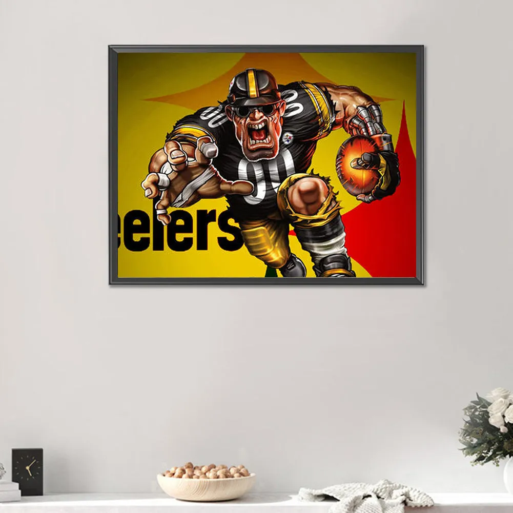 Pittsburgh Steelers Football Team - Full Round Drill Diamond Painting 40*30CM