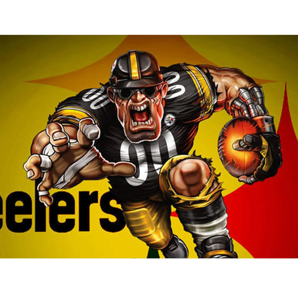Pittsburgh Steelers Football Team - Full Round Drill Diamond Painting 40*30CM