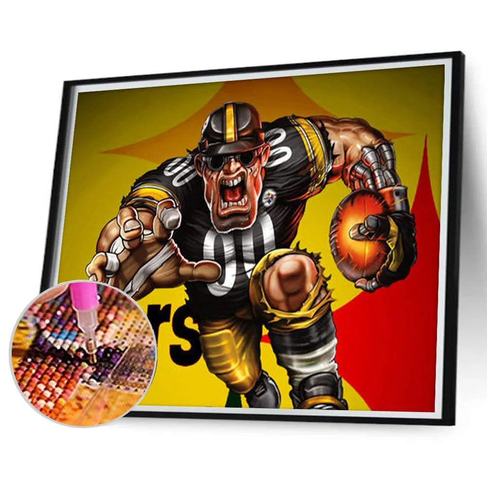 Pittsburgh Steelers Football Team - Full Round Drill Diamond Painting 40*30CM