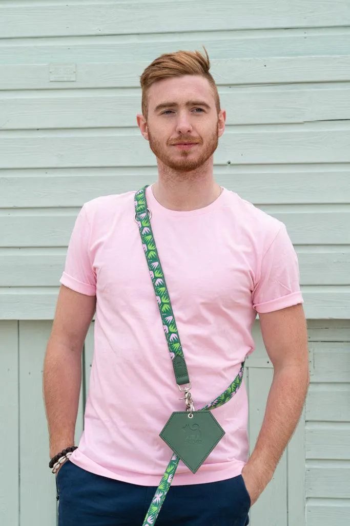 Poo Pouch Diamond 'Green Leather'