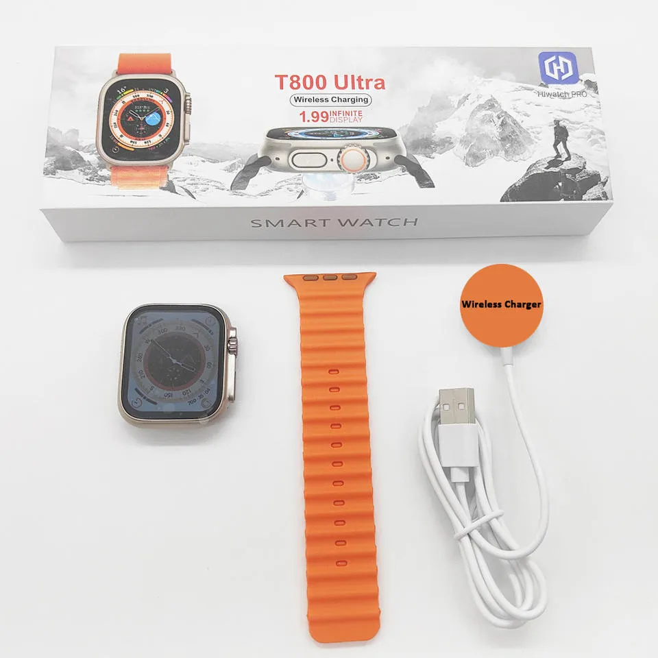 Premium T800 Ultra Smartwatch Series 8 with Wireless Charging Waterproof Smartwatch