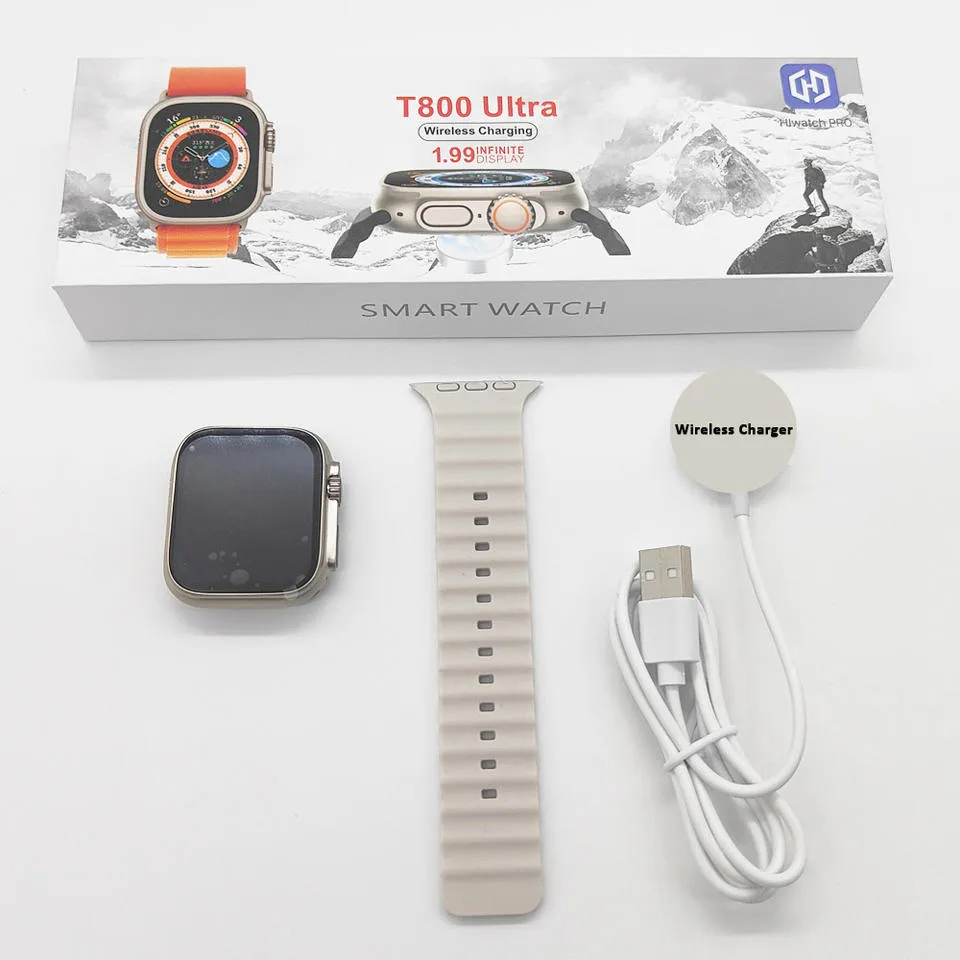 Premium T800 Ultra Smartwatch Series 8 with Wireless Charging Waterproof Smartwatch