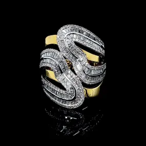 PREORDER | Multi-Tone Statement Diamond Ring 14kt