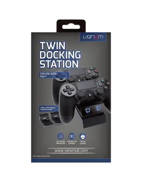 PS4 Venom Twin Docking Station for Dualshock Controllers - Black