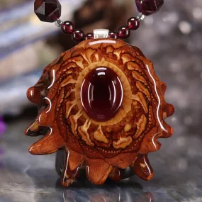 Red Garnet Beaded Necklace