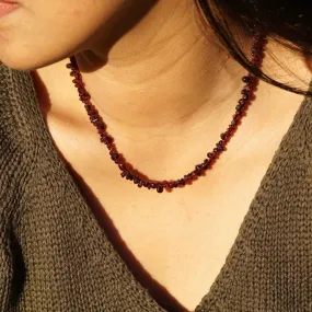 Red Garnet Chips necklace