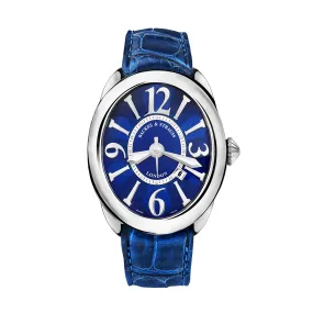 Regent Steel 4452 Luxury Diamond Watch for Men - 44 x 52 mm Stainless Steel - Backes & Strauss