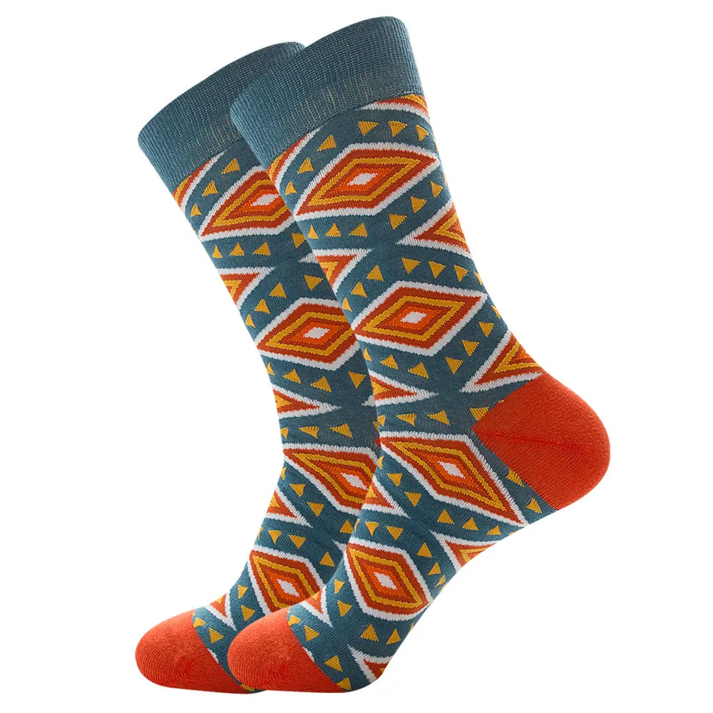 Retro Cotton Socks 1 Pair Set