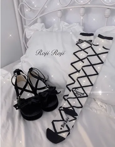 Roji Roji~Sweet Lolita Cotton Mid-Calf Socks