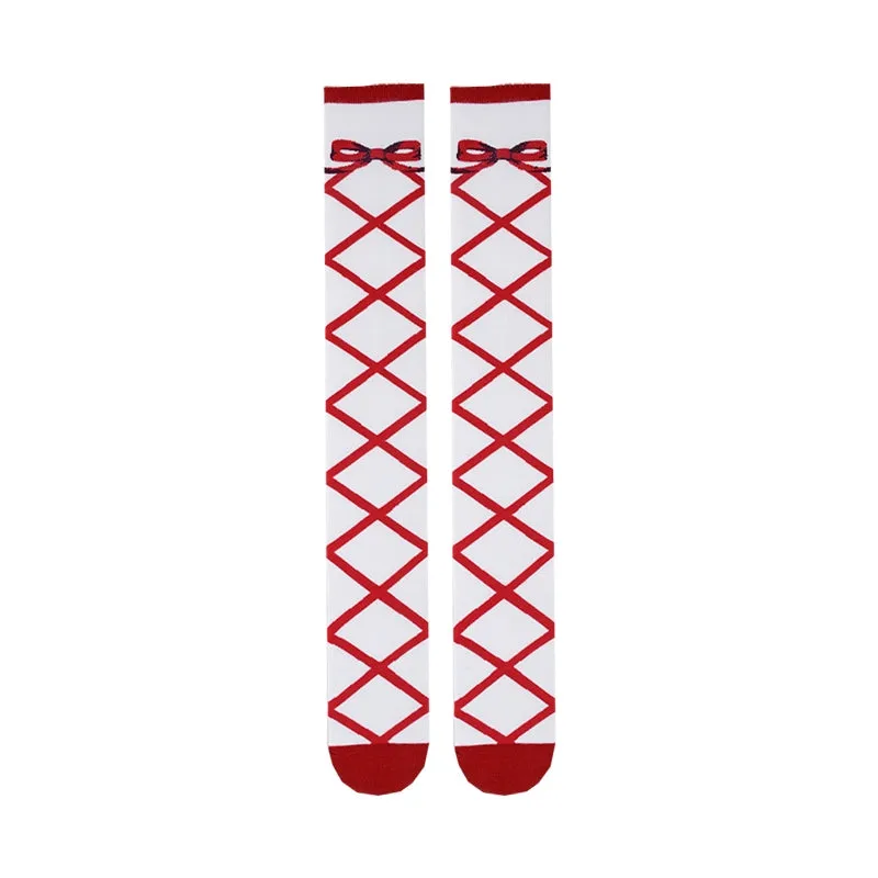 Roji Roji~Sweet Lolita Cotton Mid-Calf Socks