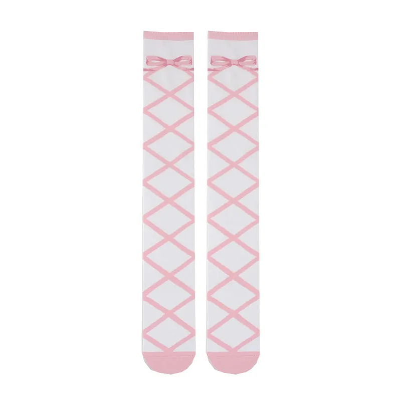Roji Roji~Sweet Lolita Cotton Mid-Calf Socks