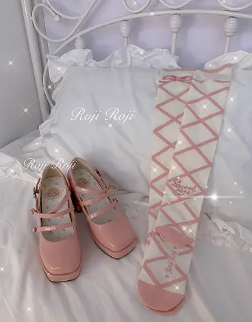 Roji Roji~Sweet Lolita Cotton Mid-Calf Socks