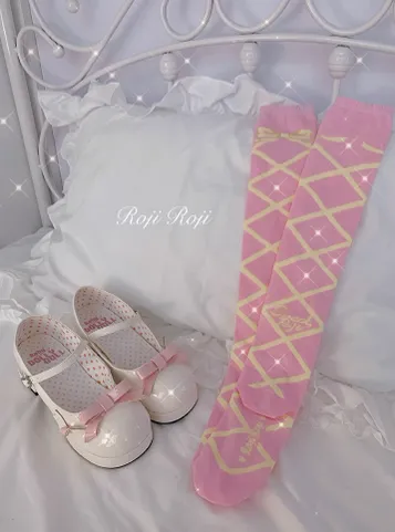 Roji Roji~Sweet Lolita Cotton Mid-Calf Socks