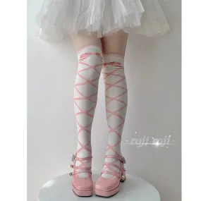 Roji Roji~Sweet Lolita Cotton Mid-Calf Socks
